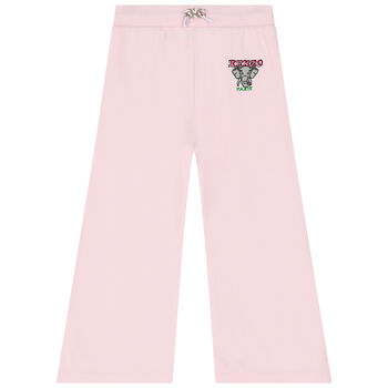 Girls Pink Logo Joggers